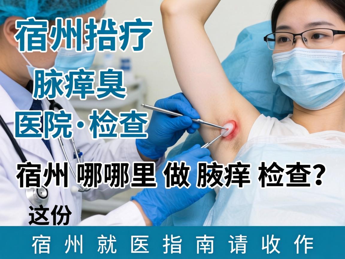 宿州腋臭医院检查，宿州哪里做腋臭检查？这份宿州就医指南请收好
