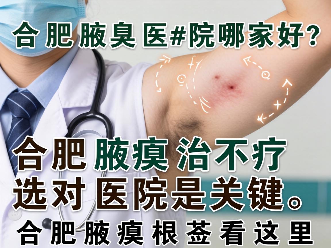 合肥腋臭医院哪家好？合肥腋臭治疗选对医院是关键，合肥腋臭根治看这里
