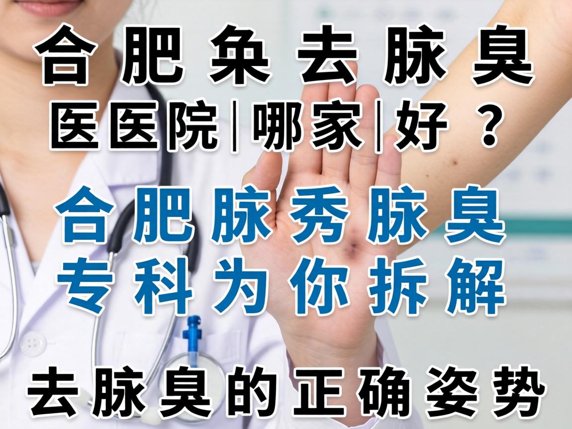 合肥去腋臭医院哪家好？合肥腋秀腋臭专科为你拆解去腋臭的正确姿势