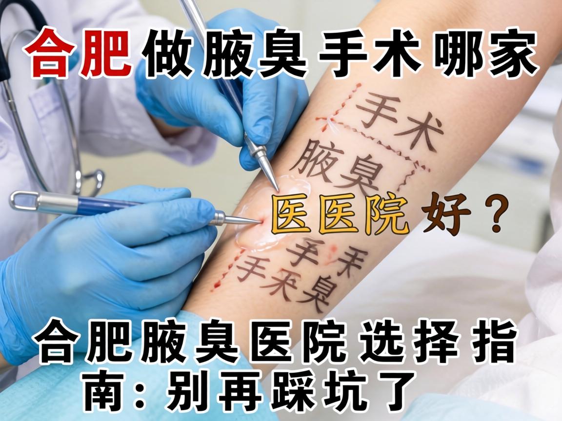合肥做腋臭手术哪家医院好？合肥腋臭医院选择指南，别再踩坑了