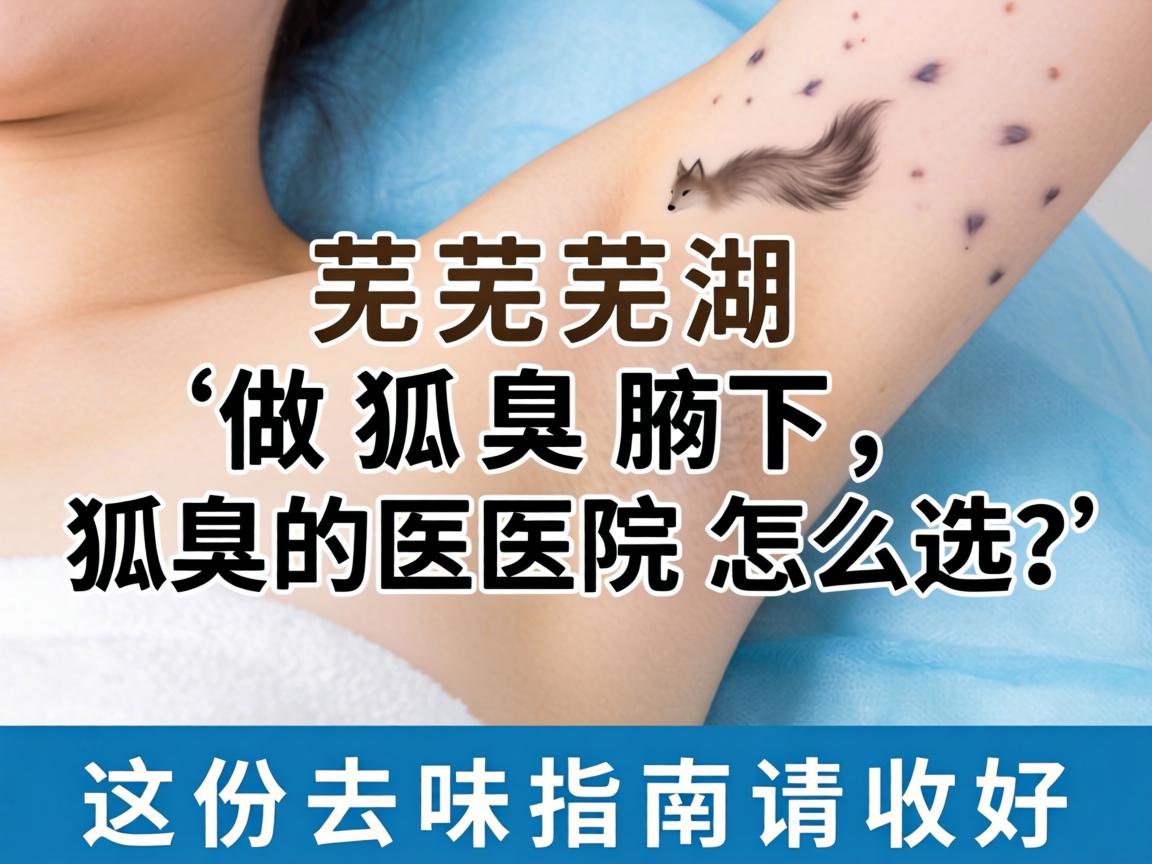 芜湖做狐臭腋下狐臭的医院怎么选？这份去味指南请收好