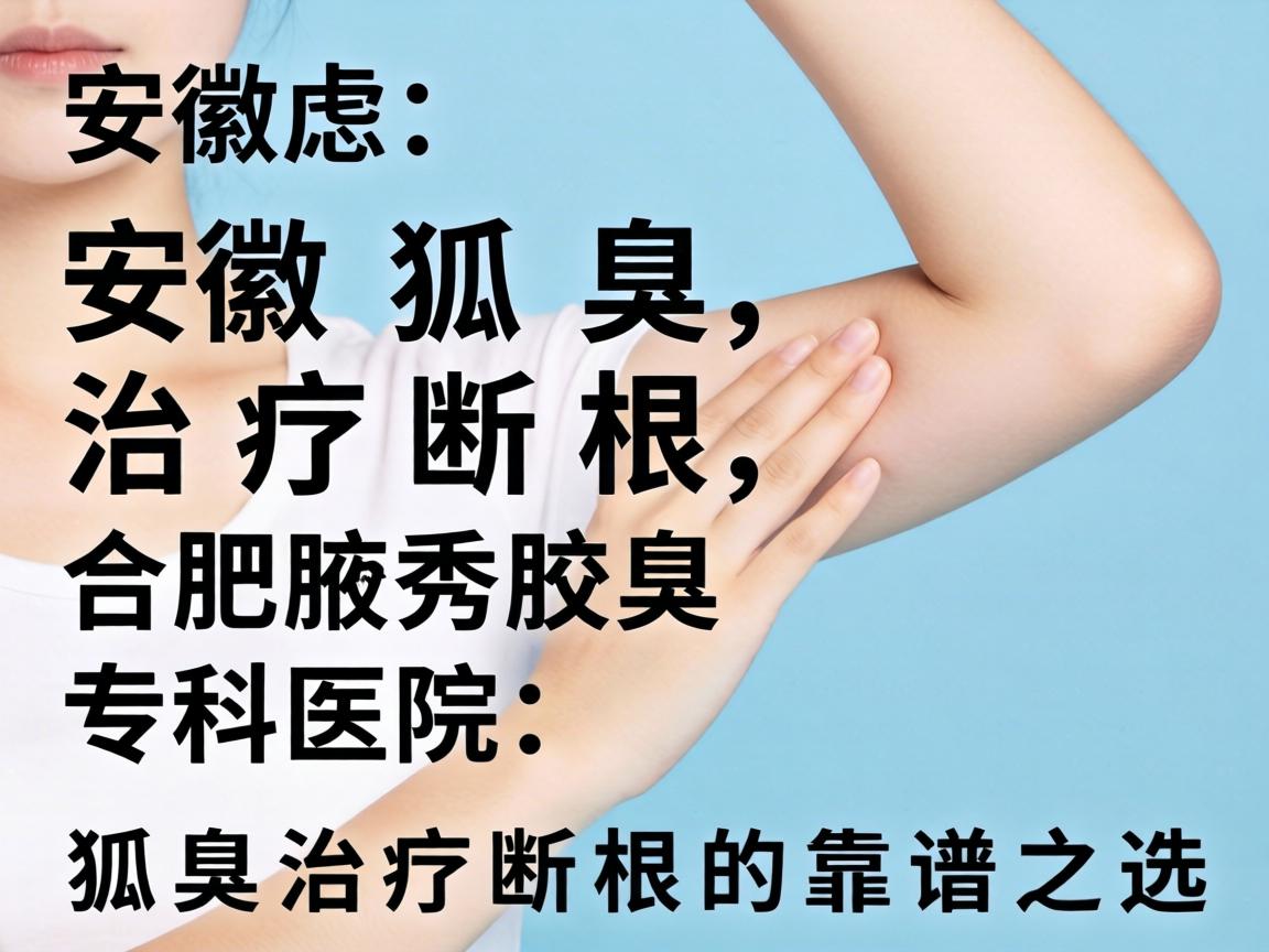 安徽狐臭治疗断根，合肥腋秀腋臭专科医院，狐臭治疗断根的靠谱之选