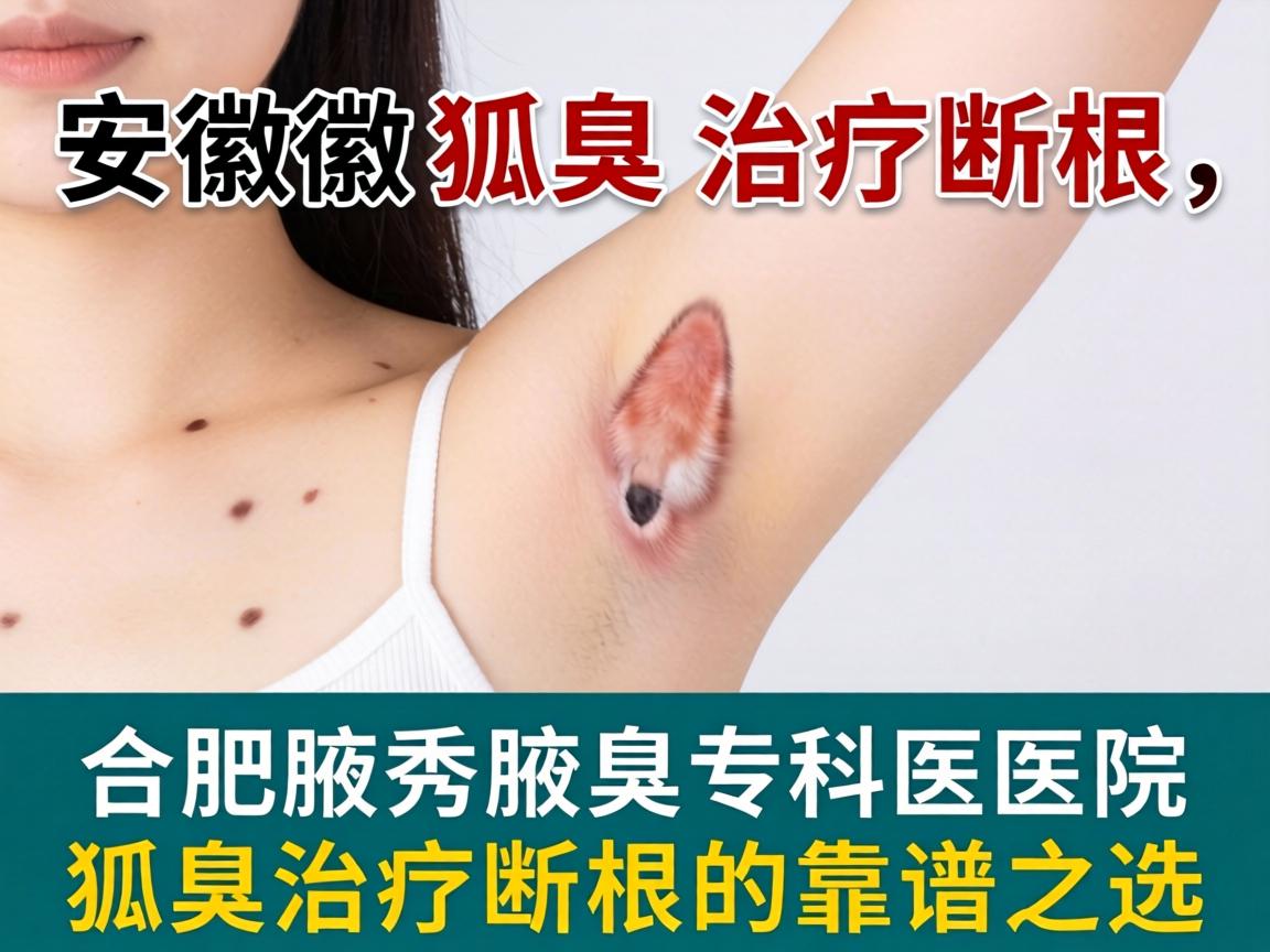 安徽狐臭治疗断根，合肥腋秀腋臭专科医院，狐臭治疗断根的靠谱之选