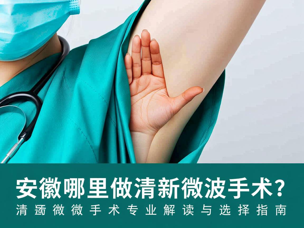 安徽哪里做清新微波手术？清新微波手术专业解读与选择指南