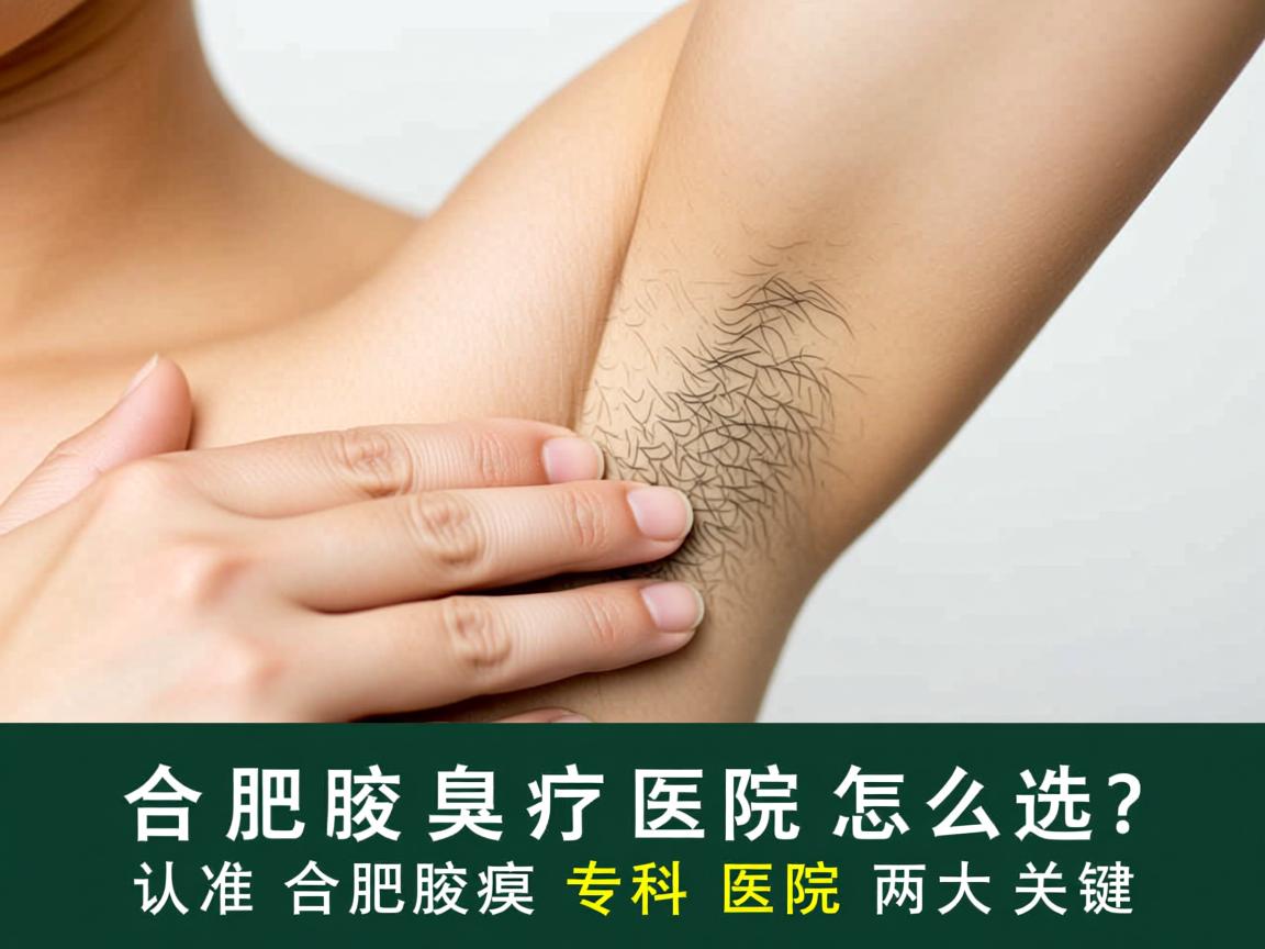 合肥腋臭治疗医院怎么选？认准合肥腋臭专科医院两大关键