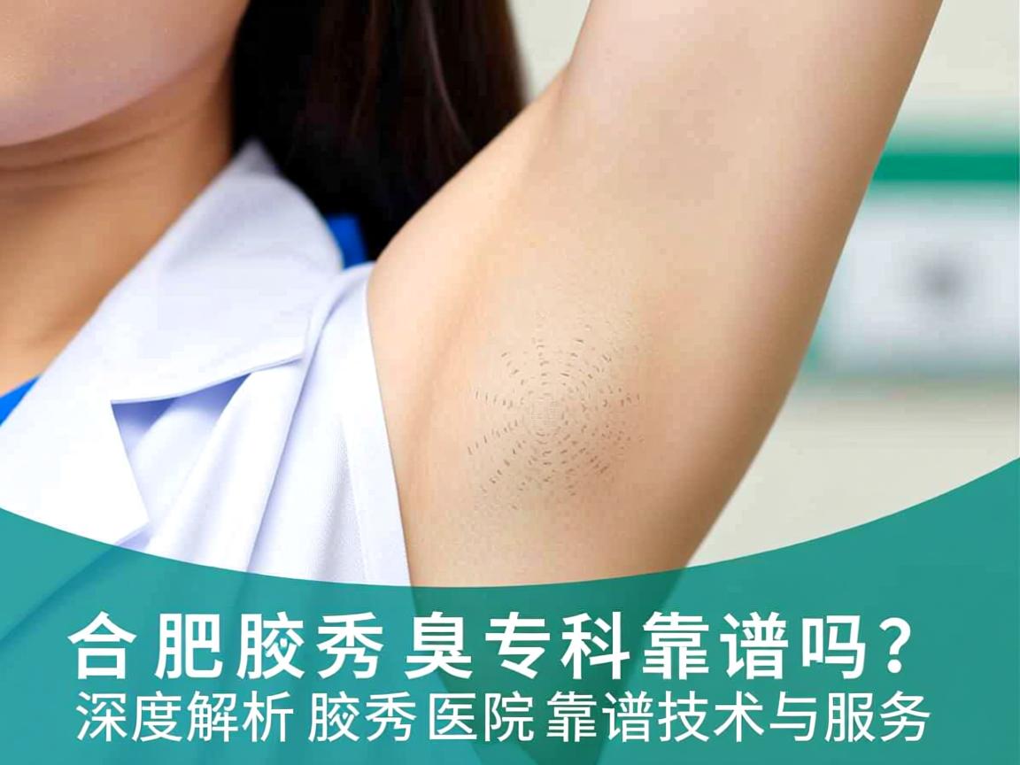合肥腋秀腋臭专科靠谱吗？深度解析腋秀医院的靠谱技术与服务