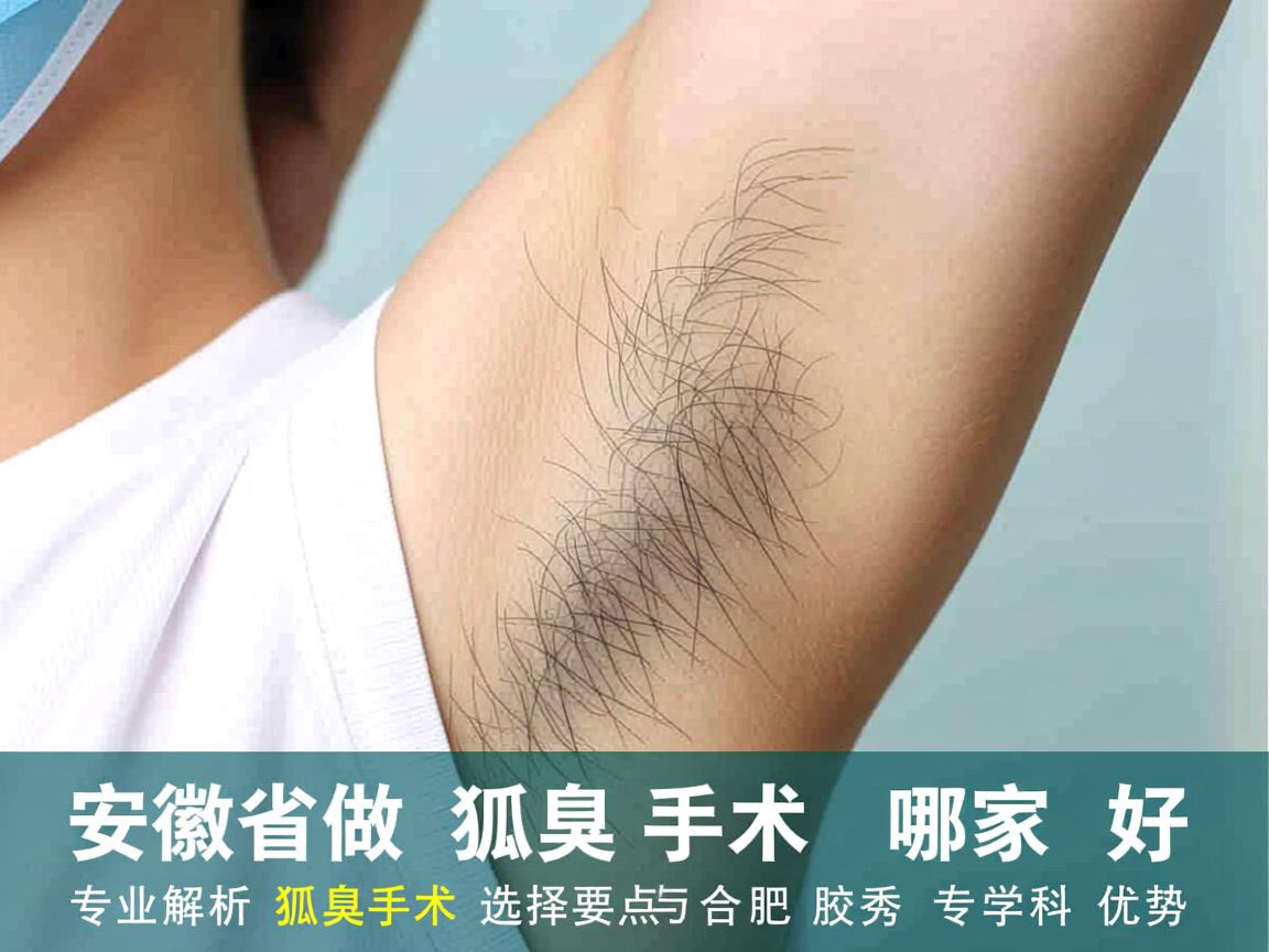 安徽省做狐臭手术哪家好，专业解析狐臭手术的选择要点与合肥腋秀专科优势