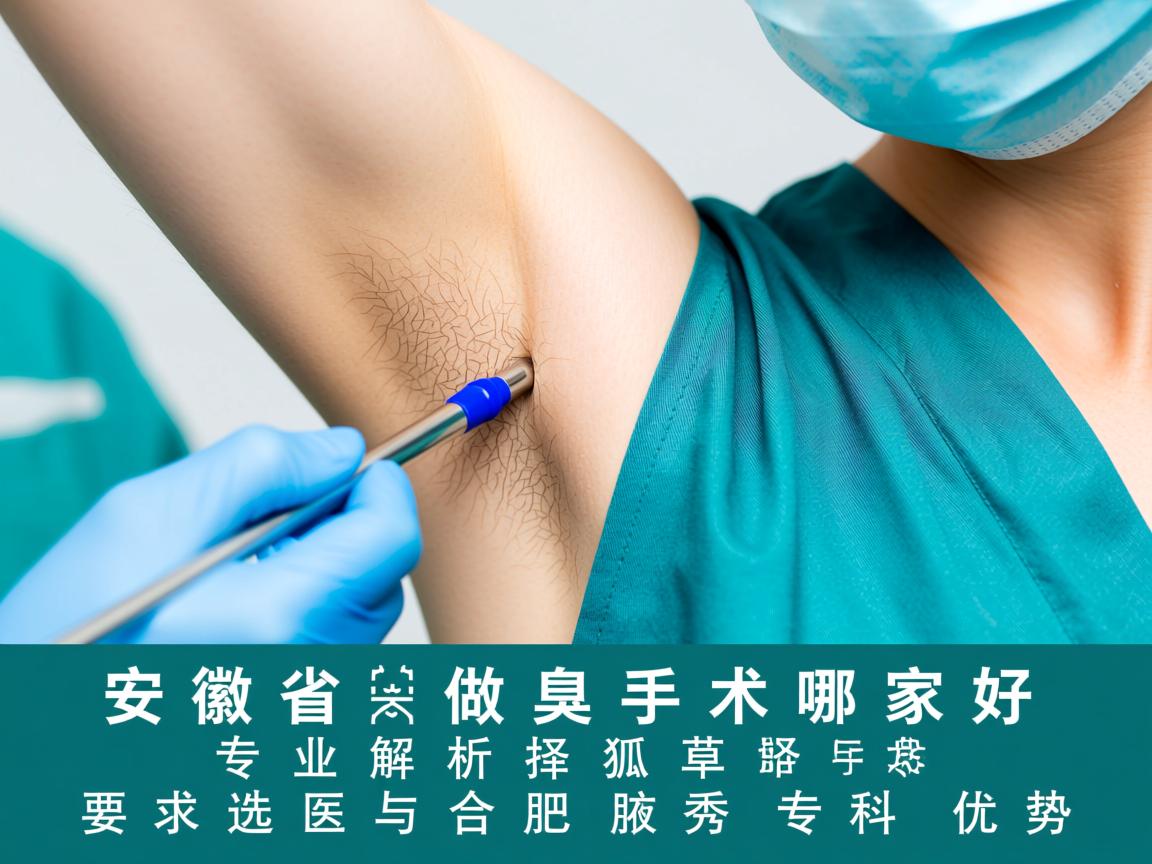 安徽省做狐臭手术哪家好，专业解析狐臭手术的选择要点与合肥腋秀专科优势