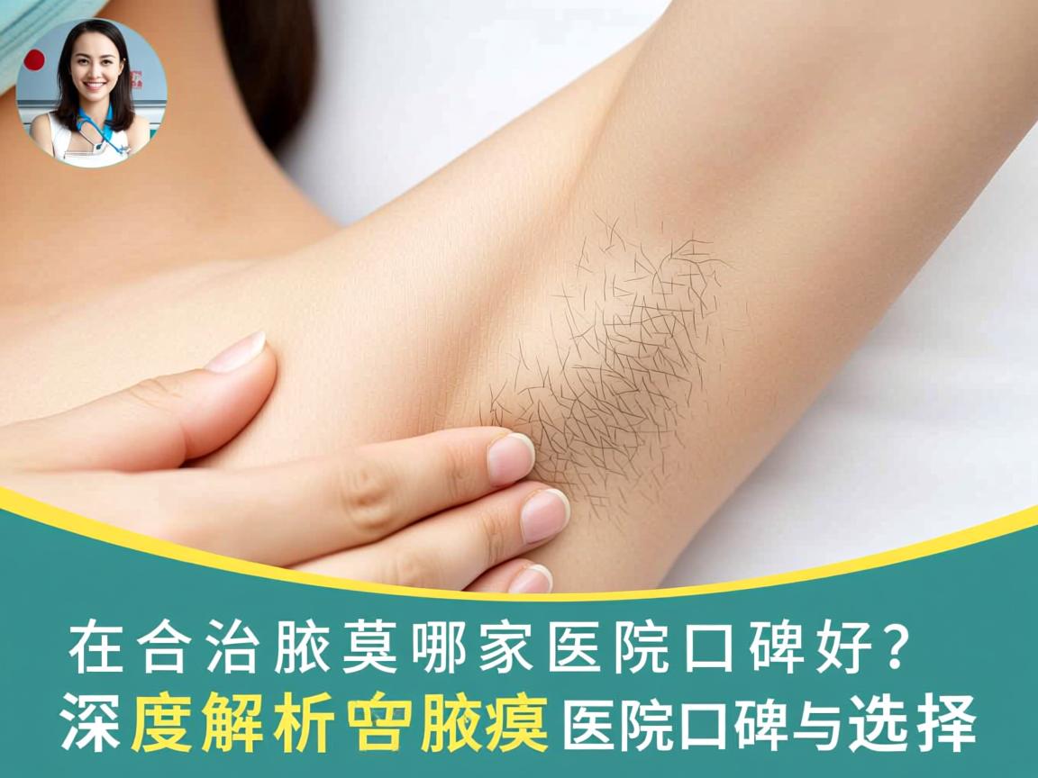 在合肥治疗腋臭哪家医院口碑好？深度解析合肥腋臭医院口碑与选择