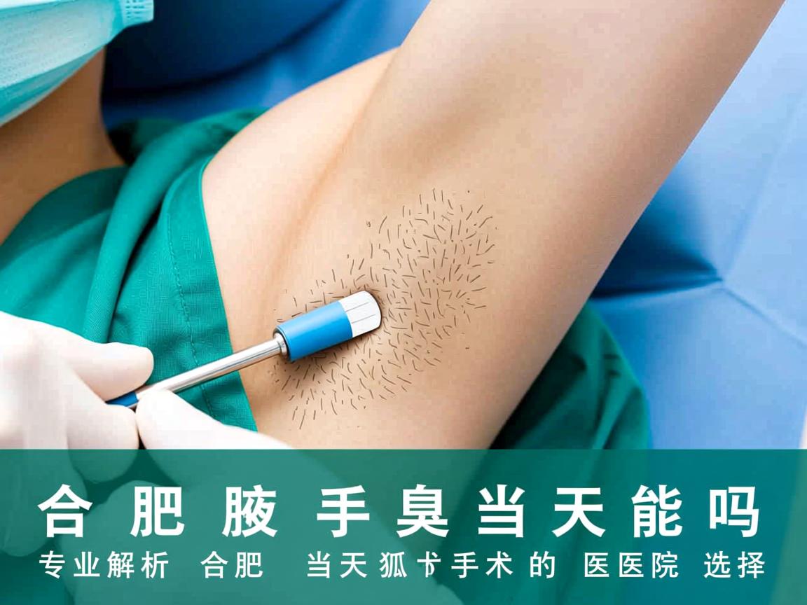 合肥腋臭手术当天能做吗?专业解析合肥当天狐臭手术的医院选择 合肥腋臭手术当天能做吗?专业解析合肥当天狐臭手术的医院选择