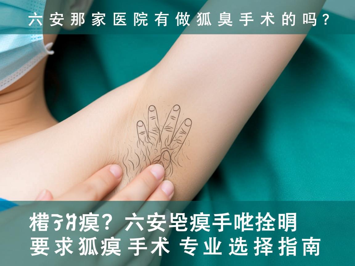 六安那家医院有做狐臭手术的吗?六安狐臭手术专业选择指南 六安那家医院有做狐臭手术的吗?六安狐臭手术专业选择指南