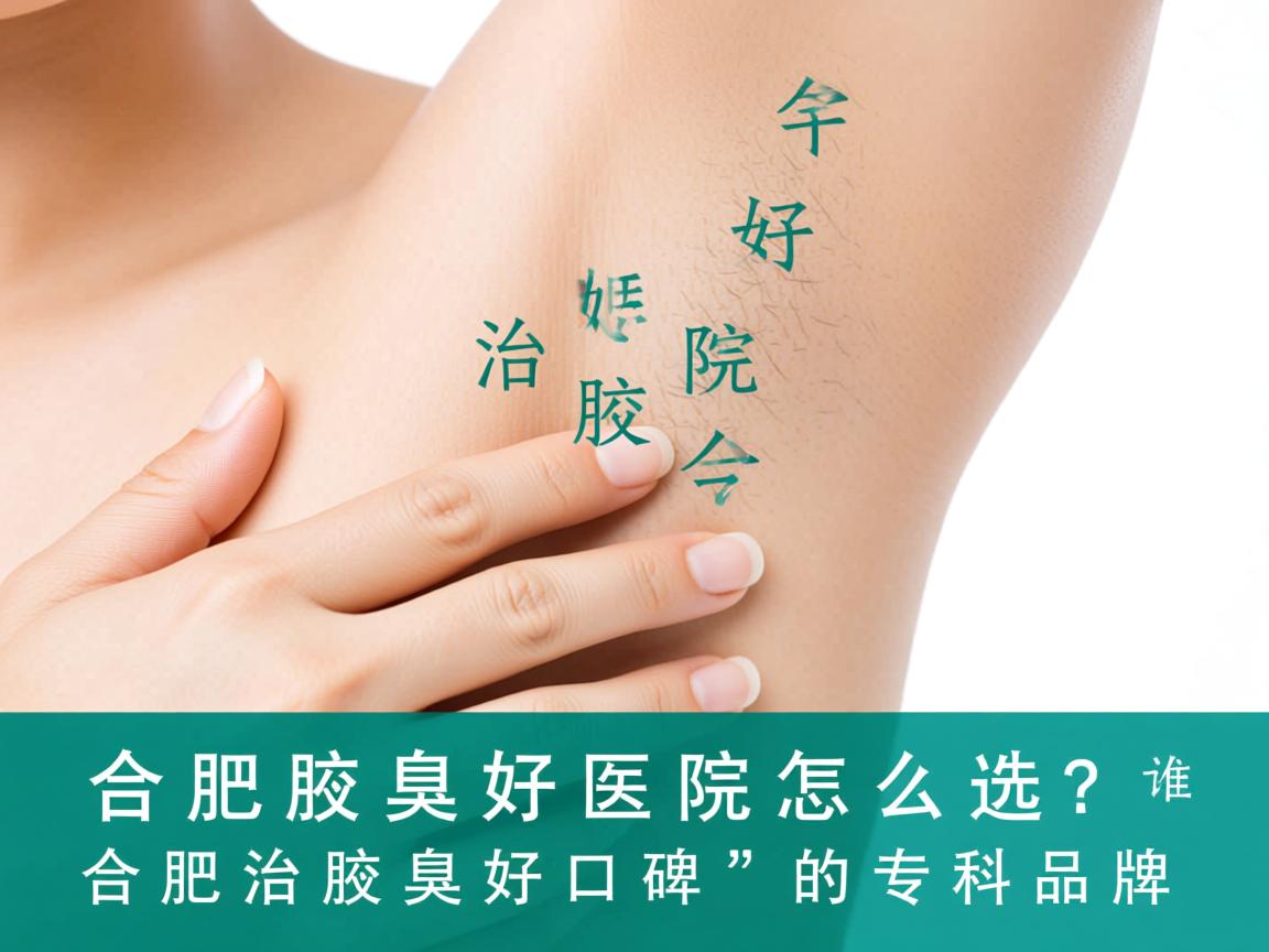 合肥治腋臭好医院怎么选？认准合肥治腋臭好口碑的专科品牌