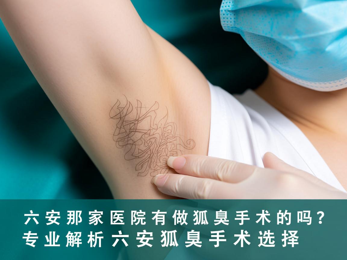六安那家医院有做狐臭手术的吗？专业解析六安狐臭手术选择