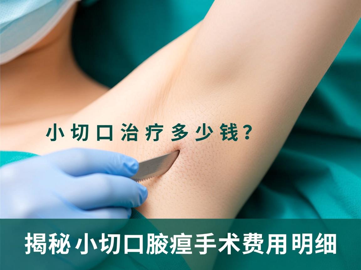 小切口治疗腋臭多少钱？揭秘小切口腋臭手术费用明细