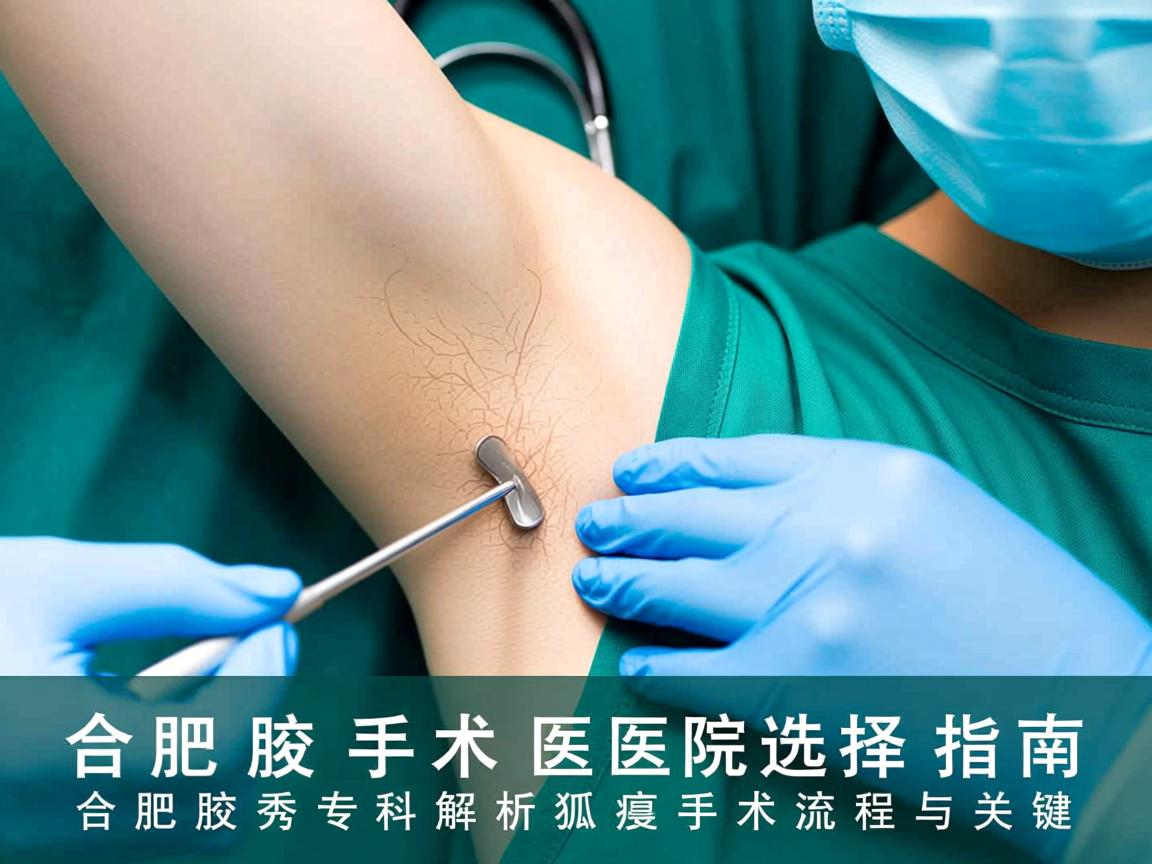 合肥腋臭手术医院选择指南，合肥腋秀专科解析狐臭手术流程与关键