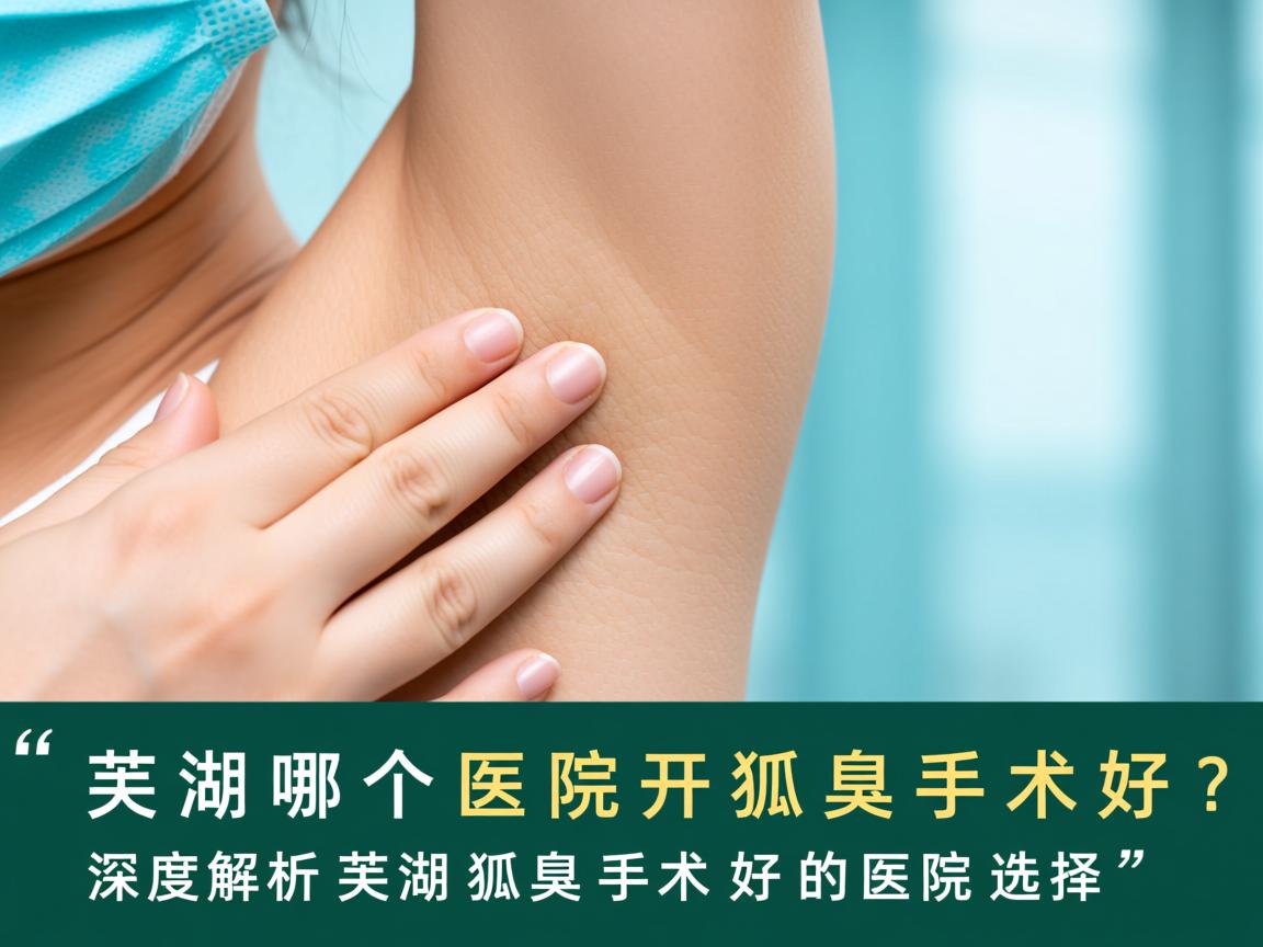 芜湖哪个医院开狐臭手术好？深度解析芜湖狐臭手术好的医院选择