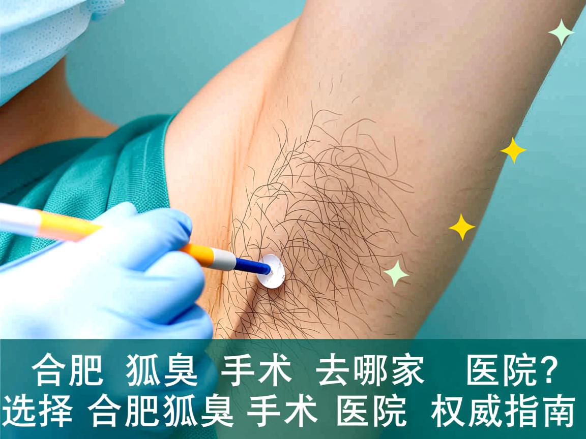 合肥狐臭手术去哪家医院做？选择合肥狐臭手术医院的权威指南