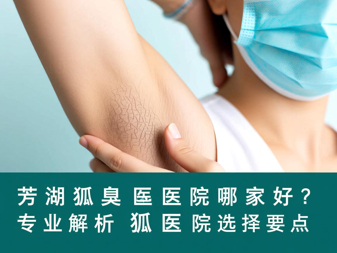 芜湖狐臭医院哪家好？专业解析芜湖狐臭医院选择要点