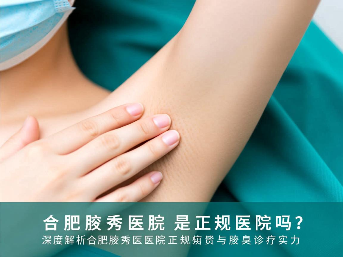 合肥腋秀医院是正规医院吗？深度解析合肥腋秀医院正规资质与腋臭诊疗实力