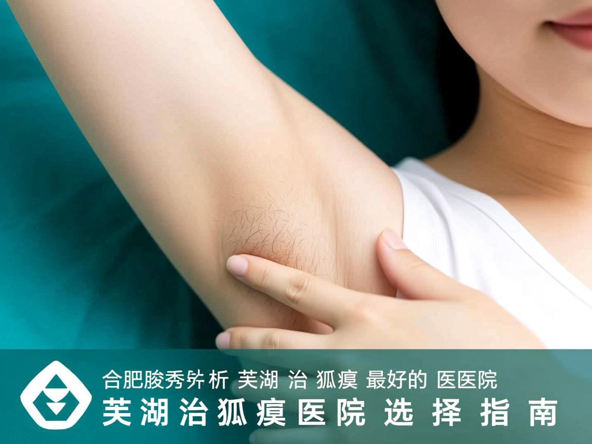 合肥腋秀解析，芜湖治狐臭最好的医院，芜湖治狐臭医院选择指南