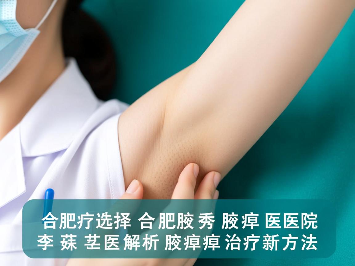 腋臭治疗选择，合肥腋秀腋臭医院李茹医生解析腋臭治疗新方法