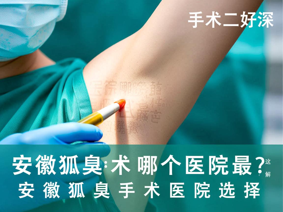 安徽狐臭手术哪个医院最好?深度解析安徽狐臭手术医院选择 安徽狐臭手术哪个医院最好?深度解析安徽狐臭手术医院选择