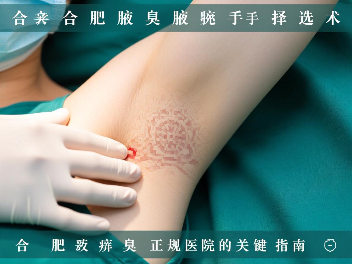 合肥腋臭手术,选择合肥腋臭正规医院的关键指南 合肥腋臭手术,选择合肥腋臭正规医院的关键指南