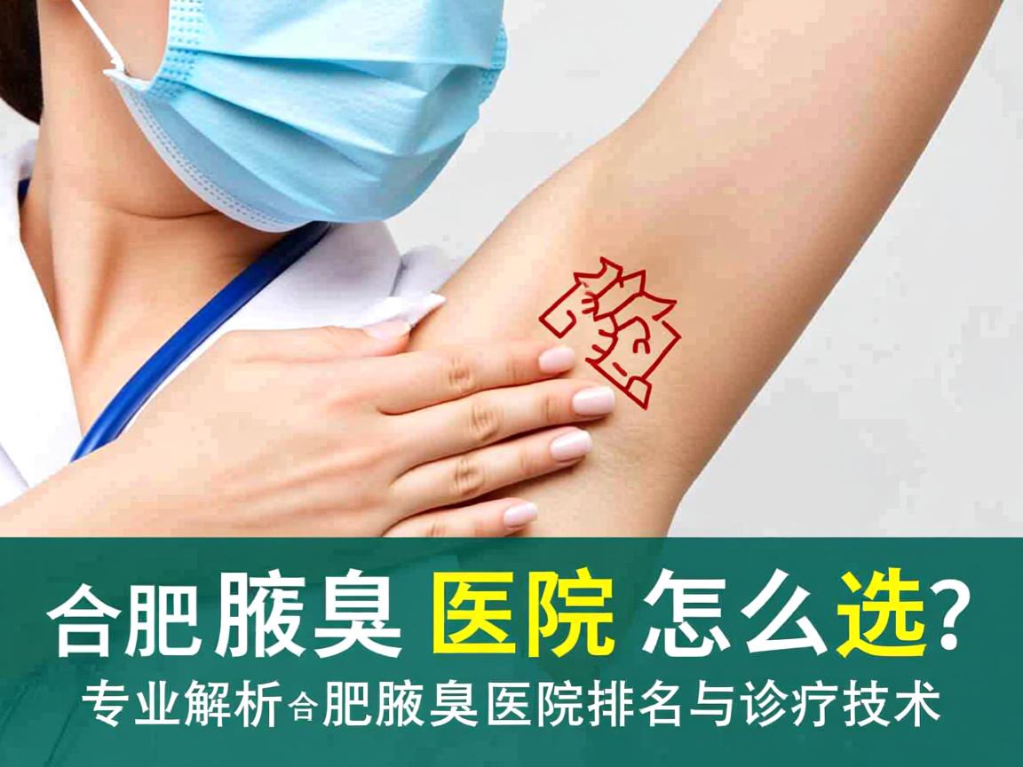 合肥腋臭医院怎么选？专业解析合肥腋臭医院排名与诊疗技术