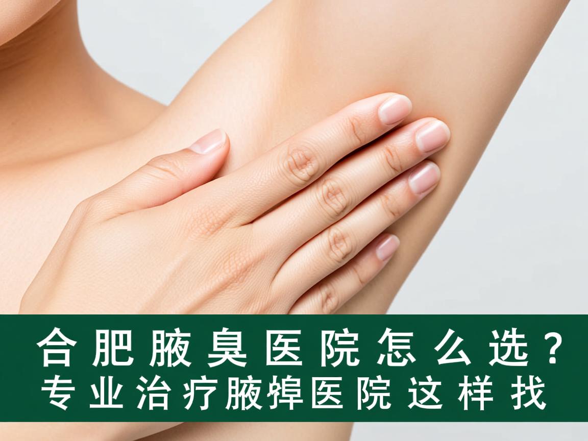 合肥腋臭医院怎么选？专业治疗腋臭的医院这样找