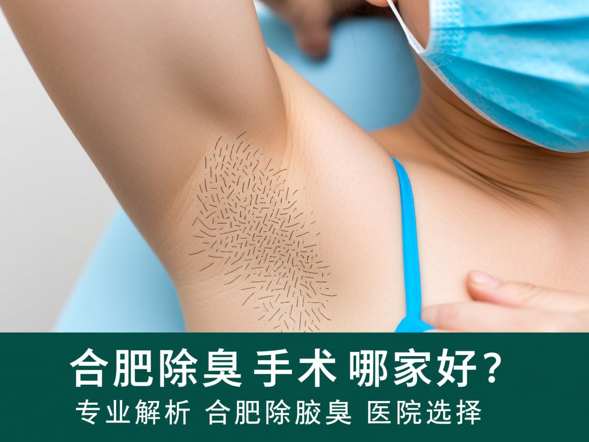 合肥除腋臭手术哪家好？专业解析合肥除腋臭医院选择
