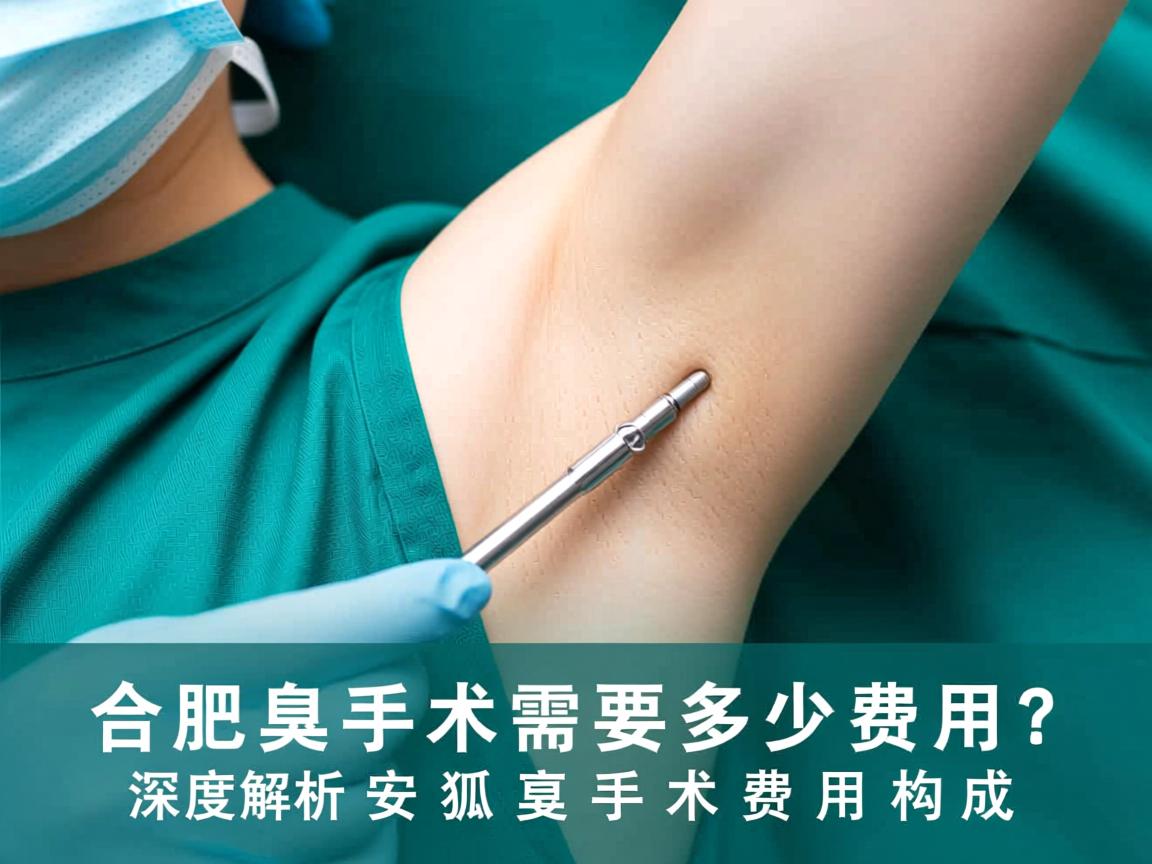 合肥腋臭手术需要多少费用？深度解析安徽狐臭手术费用构成
