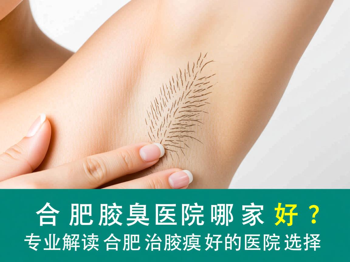 合肥腋臭医院哪家好？专业解读合肥治腋臭好的医院选择