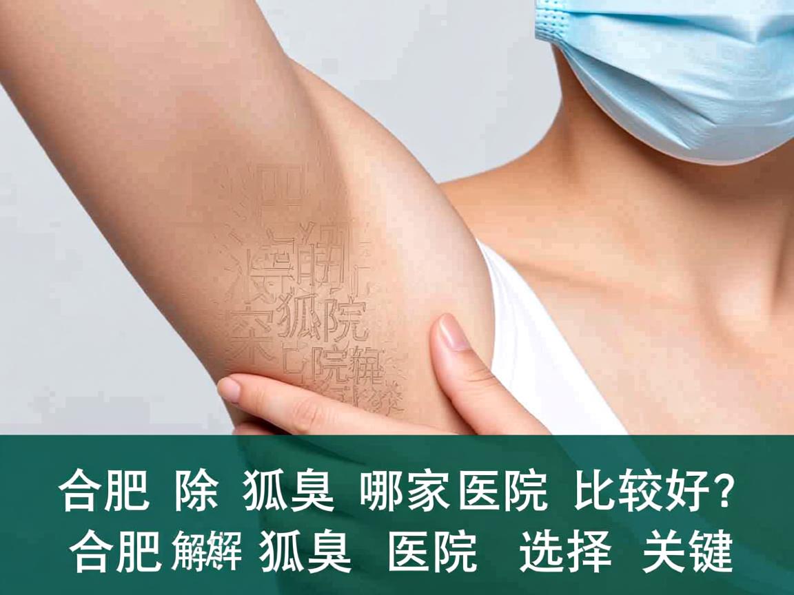 合肥除狐臭哪家医院比较好？深度解析合肥除狐臭医院的选择关键