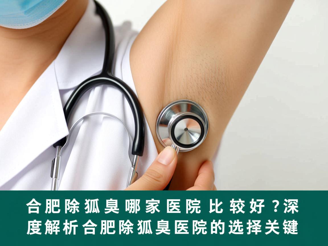 合肥除狐臭哪家医院比较好？深度解析合肥除狐臭医院的选择关键