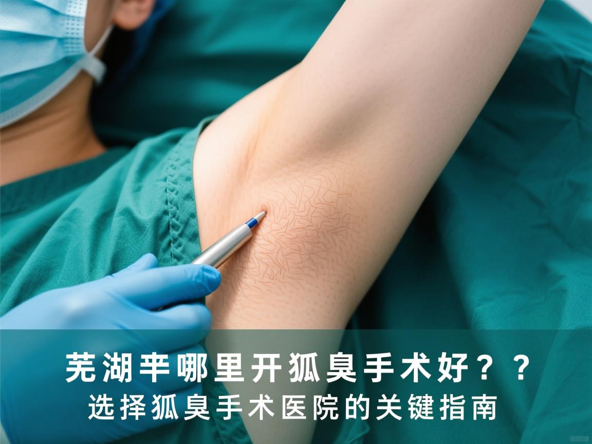 芜湖哪里开狐臭手术好？选择狐臭手术医院的关键指南