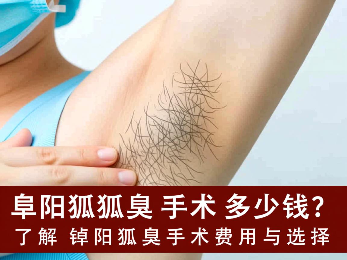 阜阳狐臭手术多少钱？了解阜阳狐臭手术费用与选择
