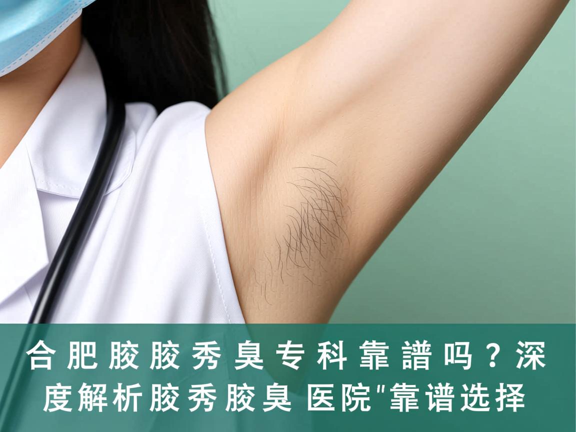合肥腋秀腋臭专科靠谱吗？深度解析腋秀腋臭医院的靠谱选择