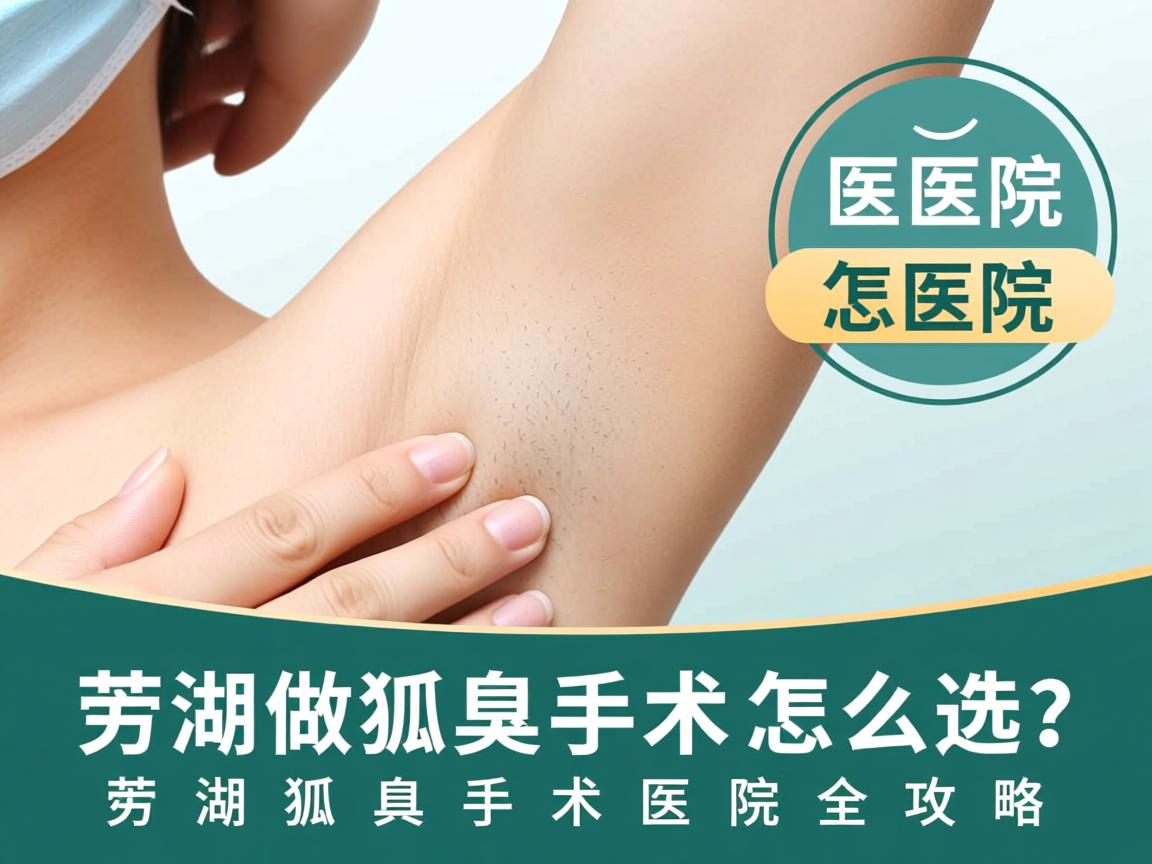 在芜湖做狐臭手术医院怎么选？芜湖狐臭手术医院全攻略