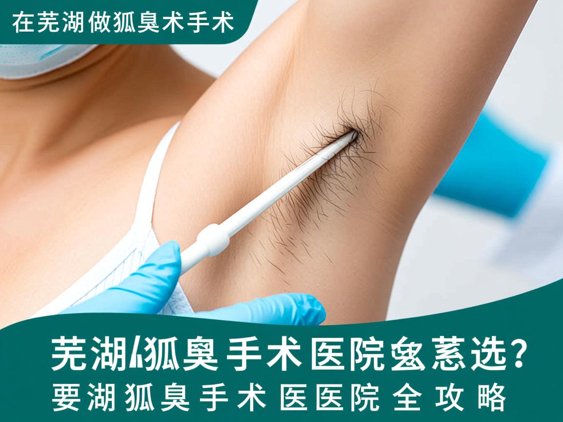 在芜湖做狐臭手术医院怎么选？芜湖狐臭手术医院全攻略