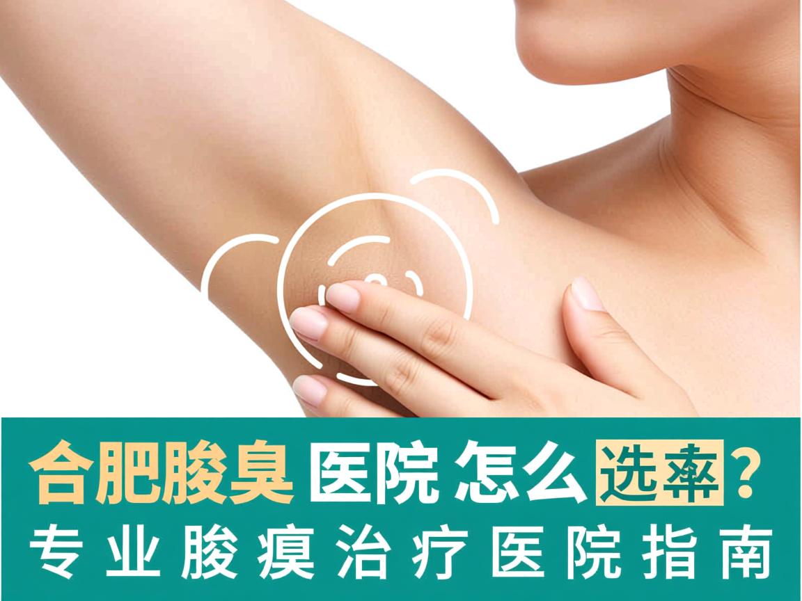 合肥腋臭医院怎么选？专业腋臭治疗医院指南