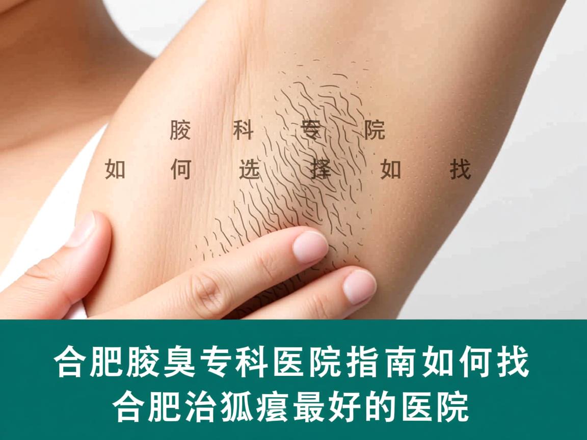 合肥腋臭专科医院选择指南，如何找到合肥治狐臭最好的医院