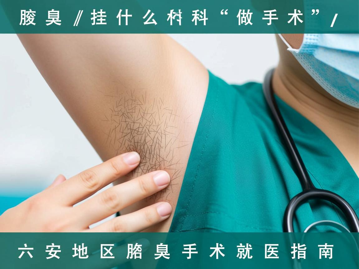 腋臭挂什么科做手术,六安地区腋臭手术就医指南 腋臭挂什么科做手术,六安地区腋臭手术就医指南
