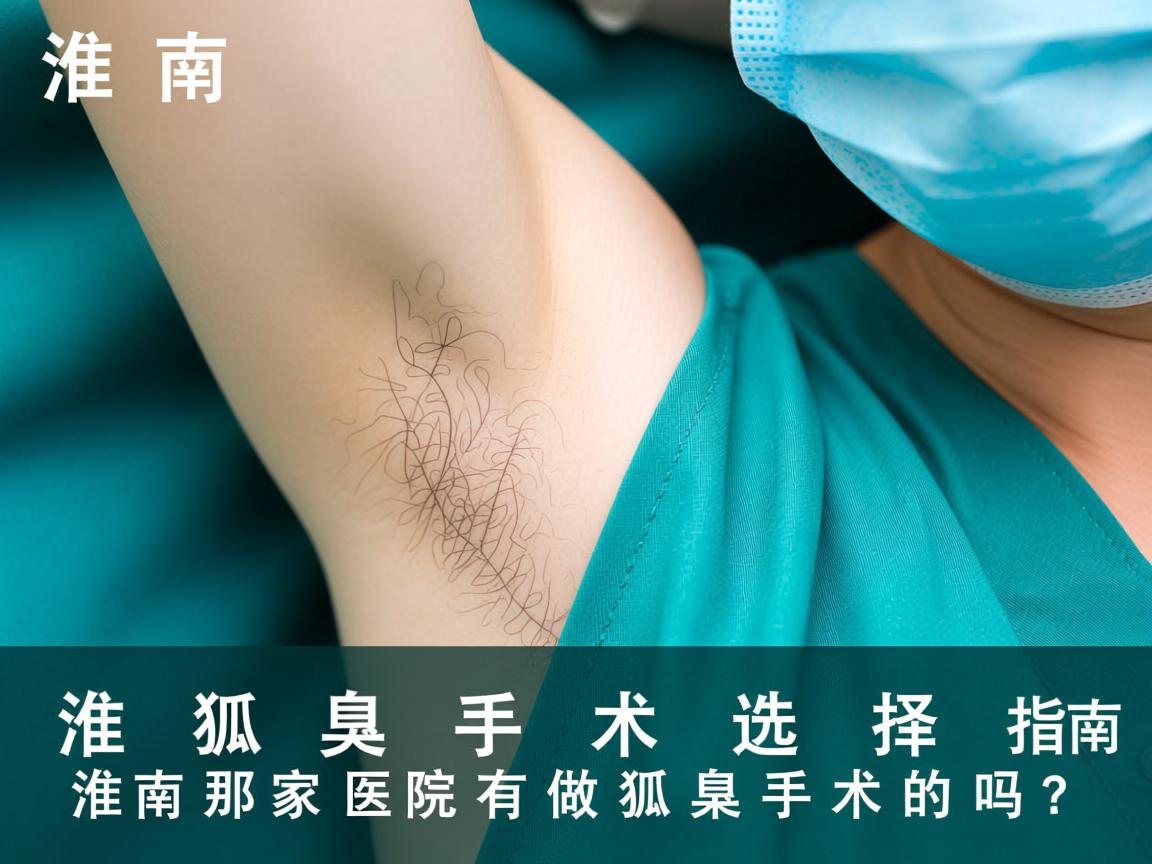 淮南狐臭手术选择指南，淮南那家医院有做狐臭手术的吗？