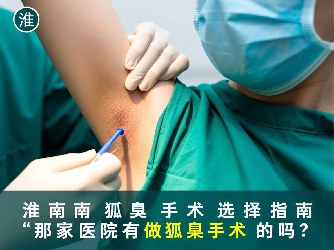 淮南狐臭手术选择指南，淮南那家医院有做狐臭手术的吗？