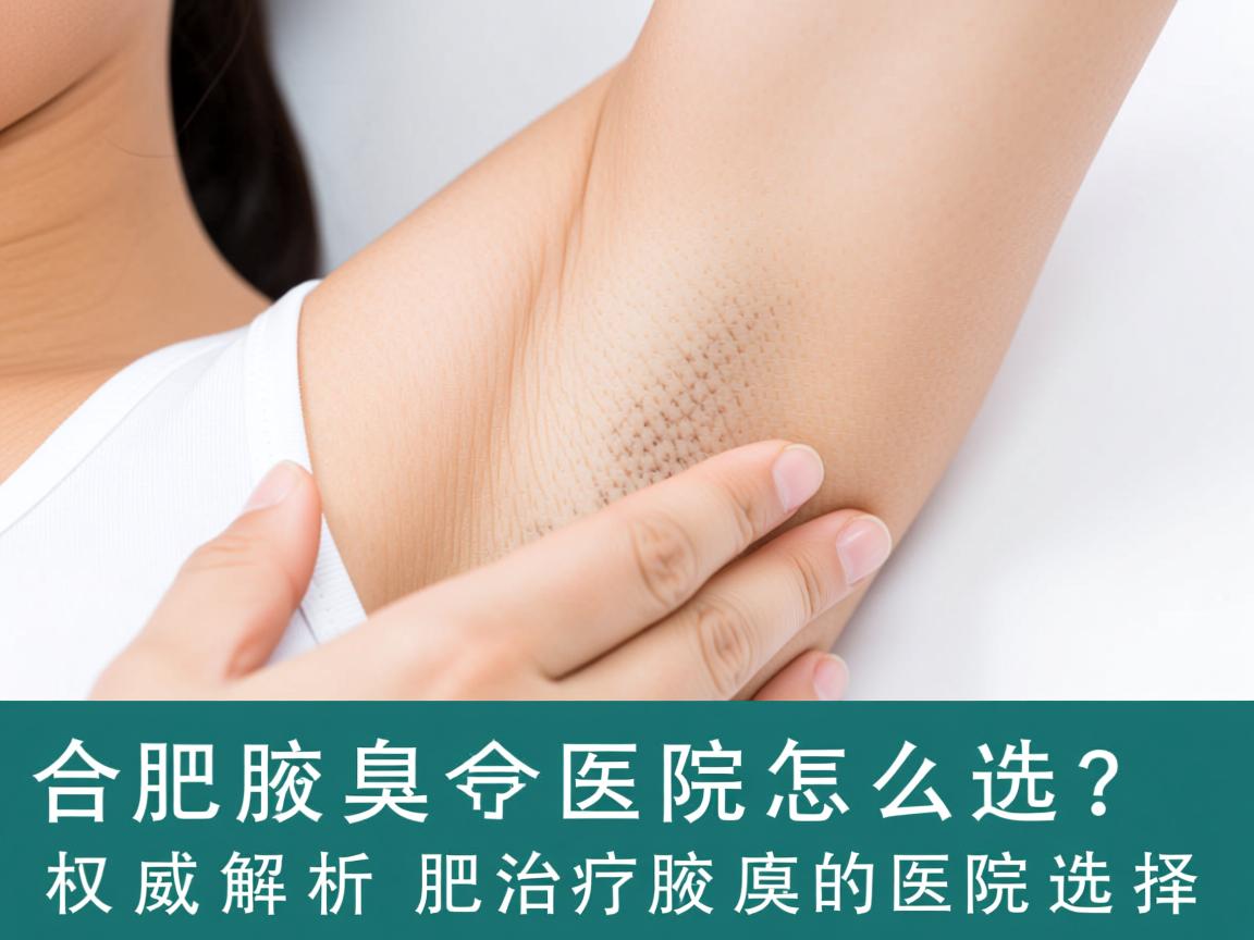 合肥腋臭医院怎么选？权威解析合肥治疗腋臭的医院选择