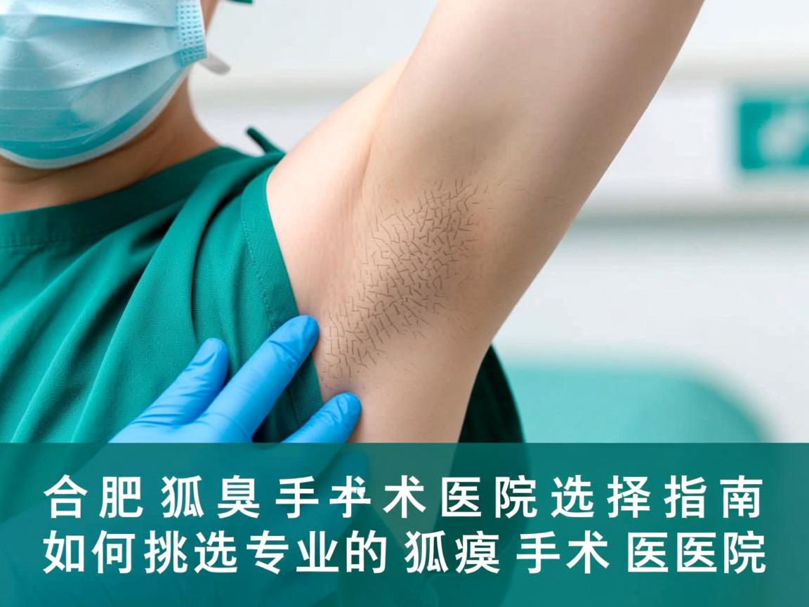 合肥狐臭手术医院选择指南，如何挑选专业的狐臭手术医院
