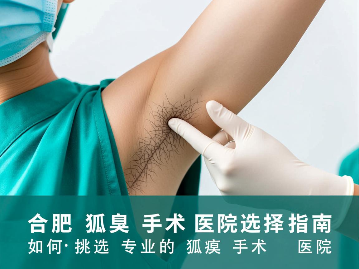 合肥狐臭手术医院选择指南，如何挑选专业的狐臭手术医院