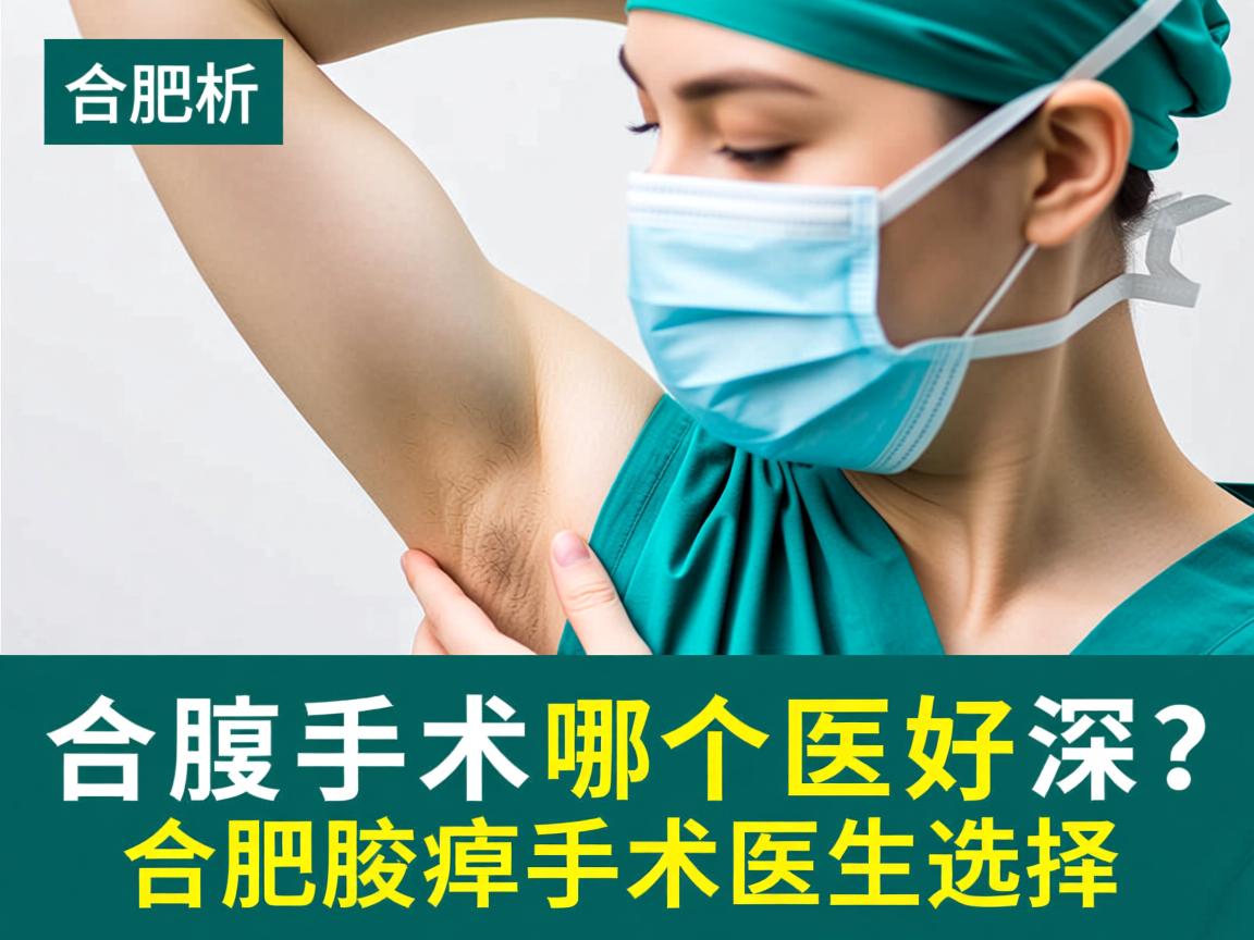 合肥腋臭手术哪个医生好？深度解析合肥腋臭手术医生选择