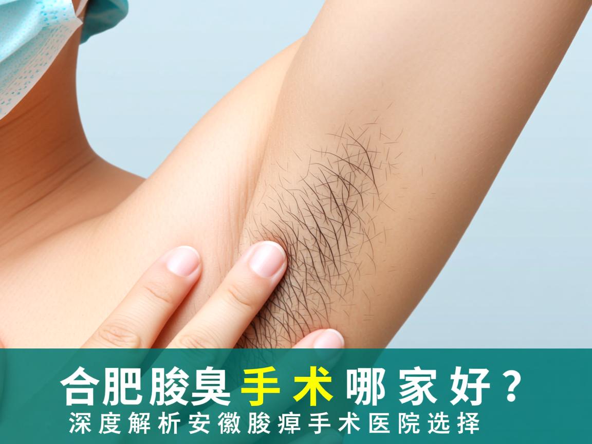 合肥腋臭手术哪家好？深度解析安徽腋臭手术医院选择