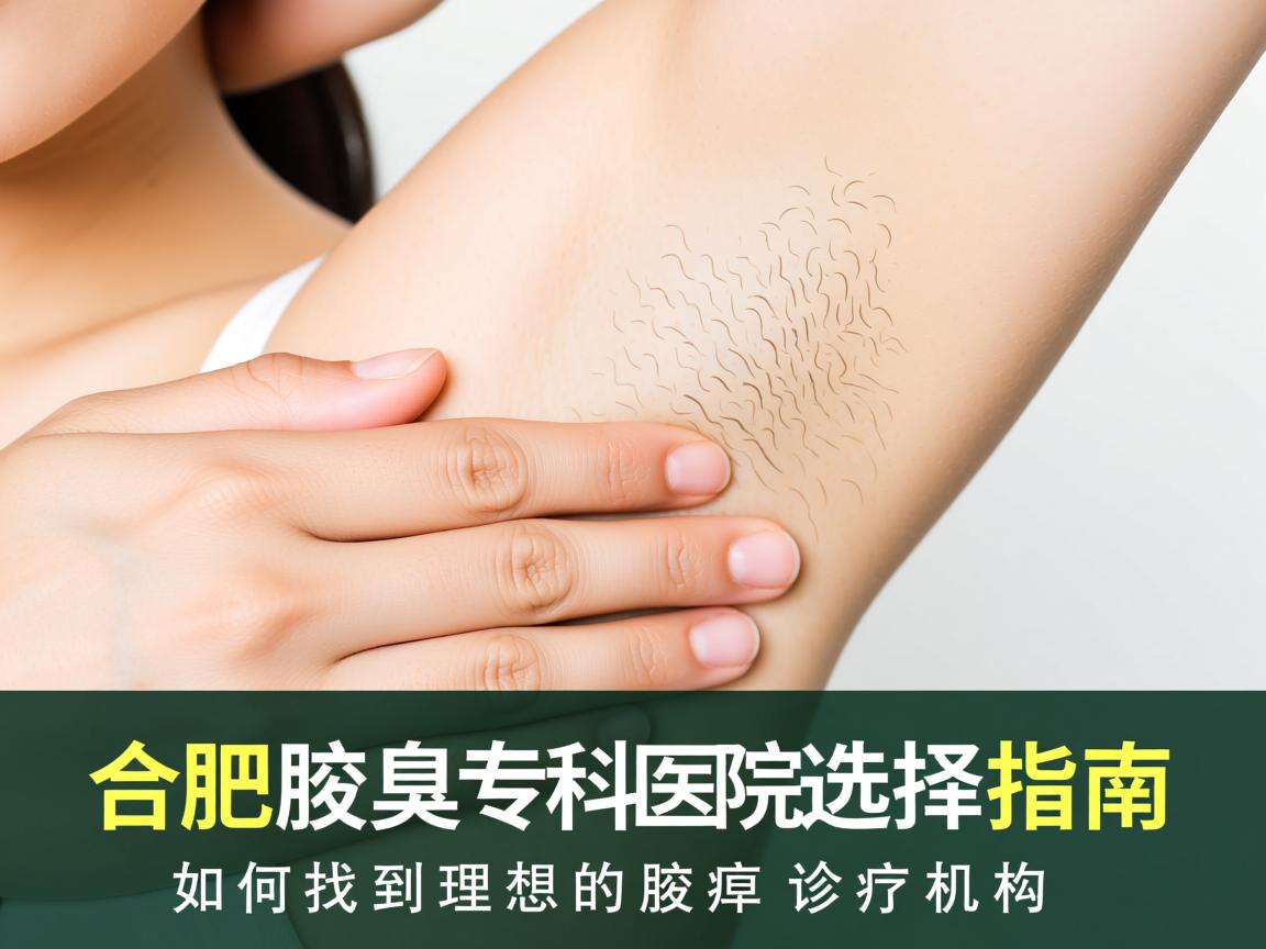 合肥腋臭专科医院选择指南，如何找到理想的腋臭诊疗机构